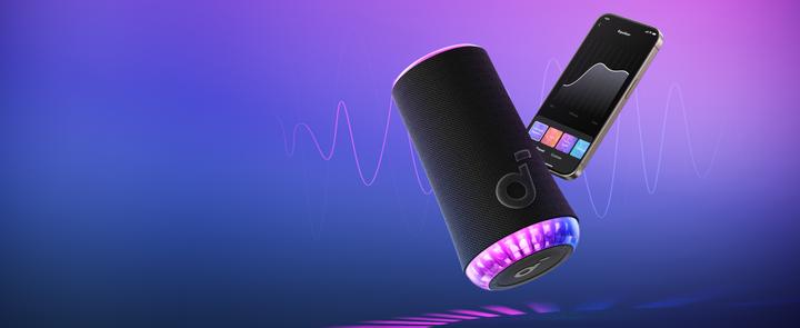 Actual product image soundcore Glow (18 h, Rechargeable battery operated, USB power delivery)