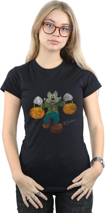 Actual product image Disney Womens/Ladies Frankenstein Mickey Mouse Cotton T-Shirt (S)