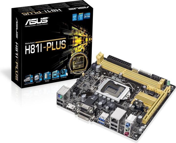 Actual product image ASUS H110I-Plus S1151 H110 MITX (LGA 1151, Intel H110, Mini-ITX)