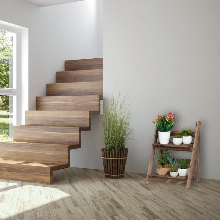 Image du produit Relaxdays Etagère escalier fleurs