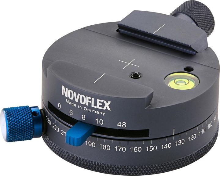Produktbild Novoflex Panoramaplatte 6/8 mit Schnellkupplung Q, Gravur 360 Grad, Rastungen 6/8/10/48 (Stativadapter)