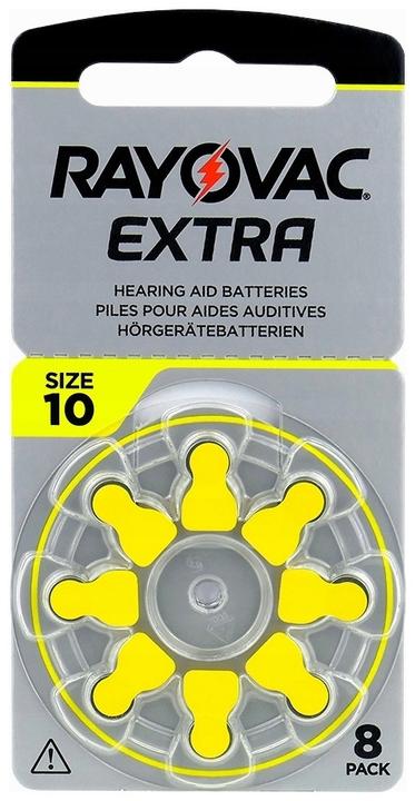 Actual product image Rayovac Battery Zinc Air, 10, 1.4V (8 pcs., PR70, 105 mAh)