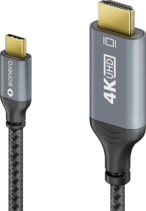 Actual product image Sonero USB C – HDMI (2 m, HDMI, USB Type C)