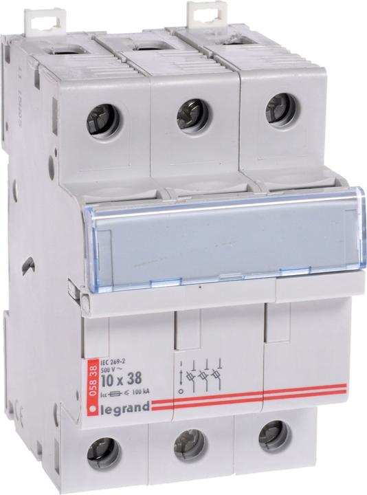 Legrand LEG 05838 Coupe-circuit 10x38mm 3 pôles+N gauche