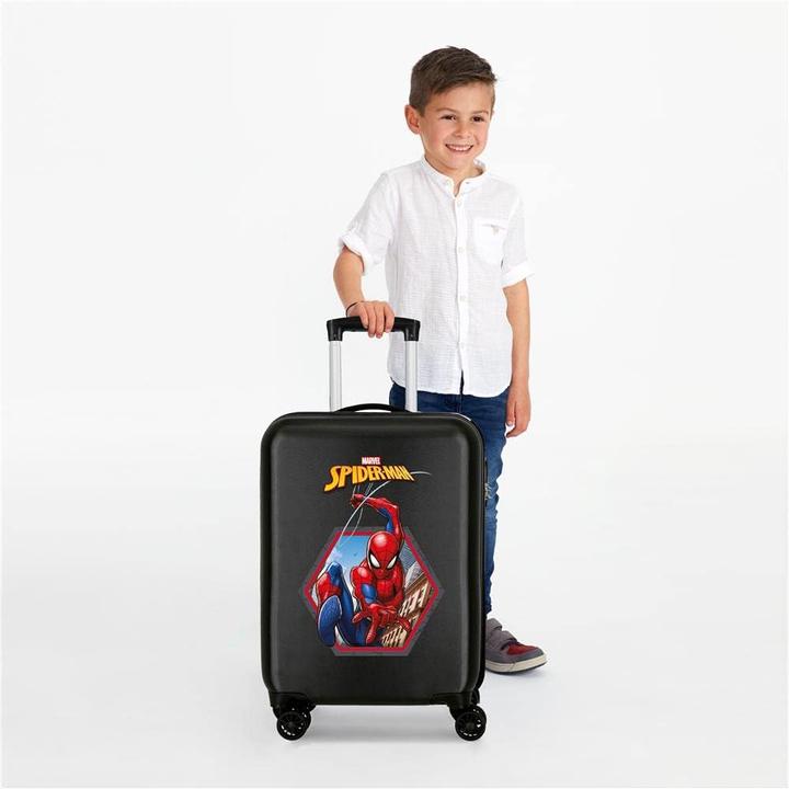 Image du produit Valise cabine rigide, 55 cm Spiderman Geo Noir (34 l, Bagage à main (jusqu'à 50l))