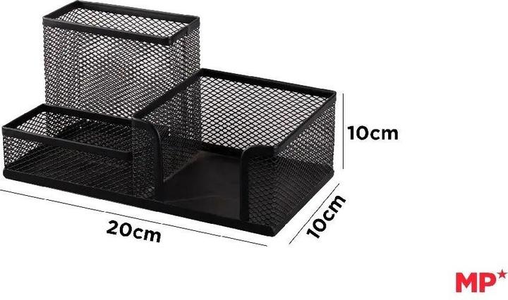 Produktbild Main paper Schreibtisch-Organizer aus Netzstoff, schwarzes Metall