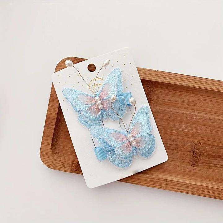 Activity Board Schmetterlings-Haarspangen mit Pailletten