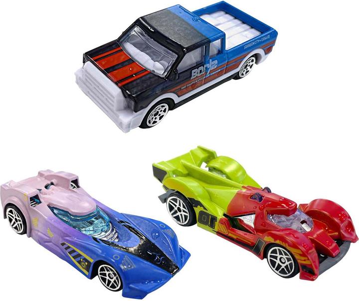Actual product image Toi-Toys Turbo Racers car wash garage with colour-changing car
