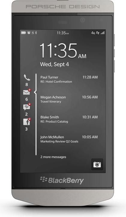 Produktbild BlackBerry P9982 (64 GB, Silver, 4.20", Single SIM, 8 Mpx, 4G)