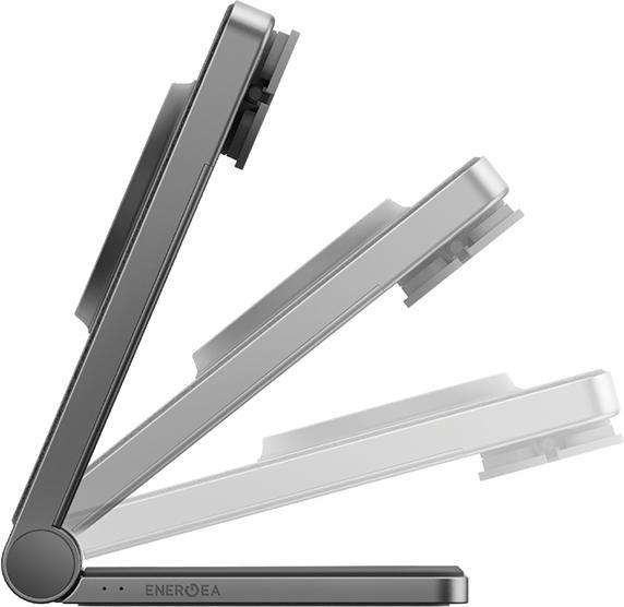 Produktbild Energea MagTrio składana ład. indukcyjna 3w1 15W Fast Charging szary/gunmetal MagSafe (15 W)