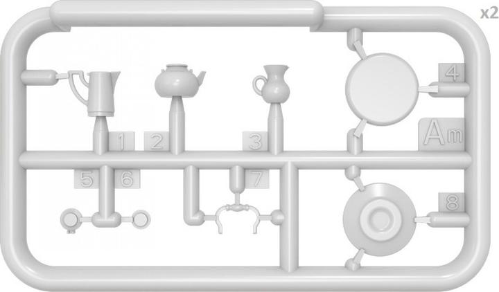 Actual product image Mini art Household Crockery & Glass Set
