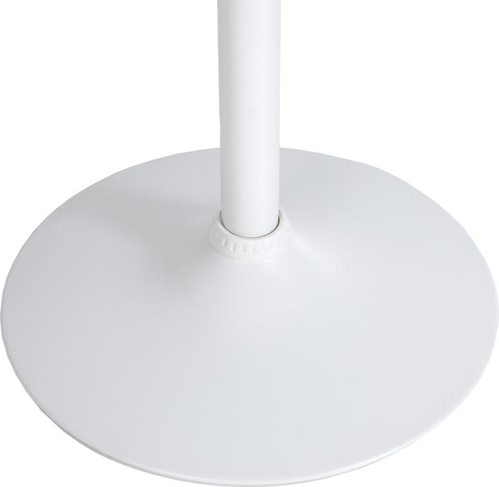 Image du produit CLP Table haute ronde, blanc/blanc (Ø 60 x 108 cm)