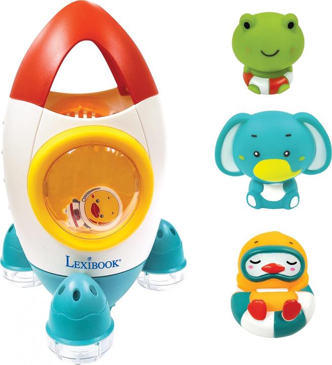 Produktbild Lexibook Space rocket bath toy set with 3 squeezable animals