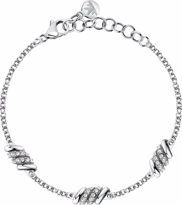 Actual product image Morellato Charming Steel Bracelet with Torchon Crystals SAWZ06 (19 cm, Stainless steel)