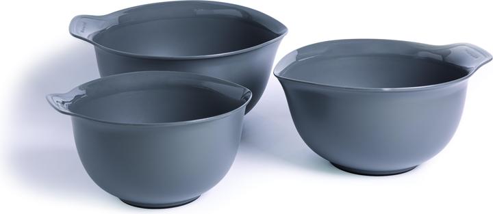 Actual product image KitchenAid Ka Set Of 3 Mixing Bowls Charcoal Grey