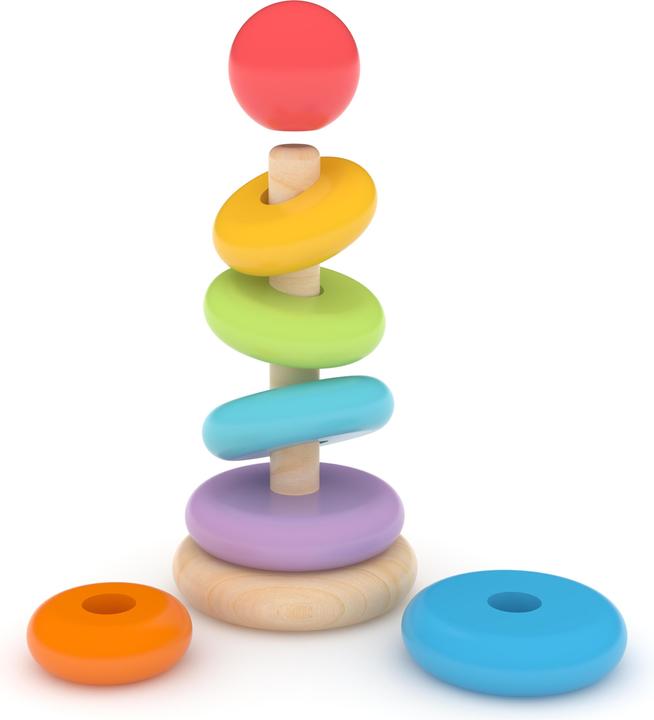 Produktbild J'adore Rainbow Wooden Ring Stacker