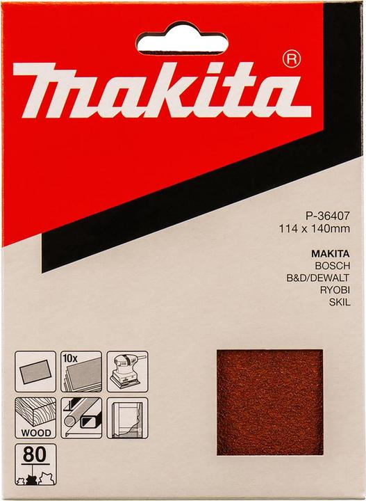 Produktbild Makita Schleifpap. 114x140mm K80 (P80)