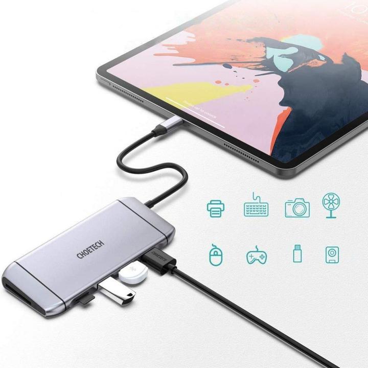 Produktbild Choetech HUB-M15 (USB-C, 9 Ports)