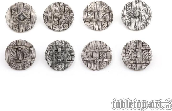 Produktbild Tabletop-Art Dekoration Fantasy Warrior Shields – Set 1 8 Teile (Metall)