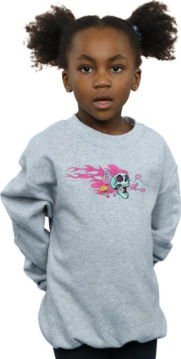 Actual product image Disney Girls Wreck It Ralph Candy Skull Sweatshirt (140, 146)