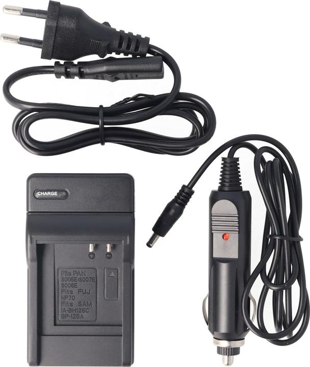 Actual product image AccuCell Battery charger Panasonic DMC-FX, DMC-LX, CGA-S005, DSLR (Charger)