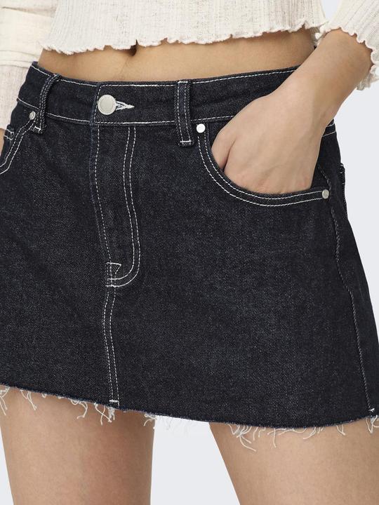 Actual product image Only Mid waist mini skirt denim skirt (L)