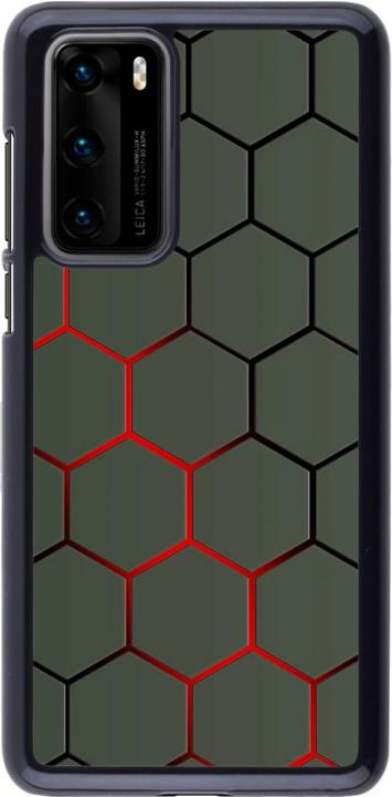 Produktbild PhoneLook Hülle Geometric Line red (Huawei P40)