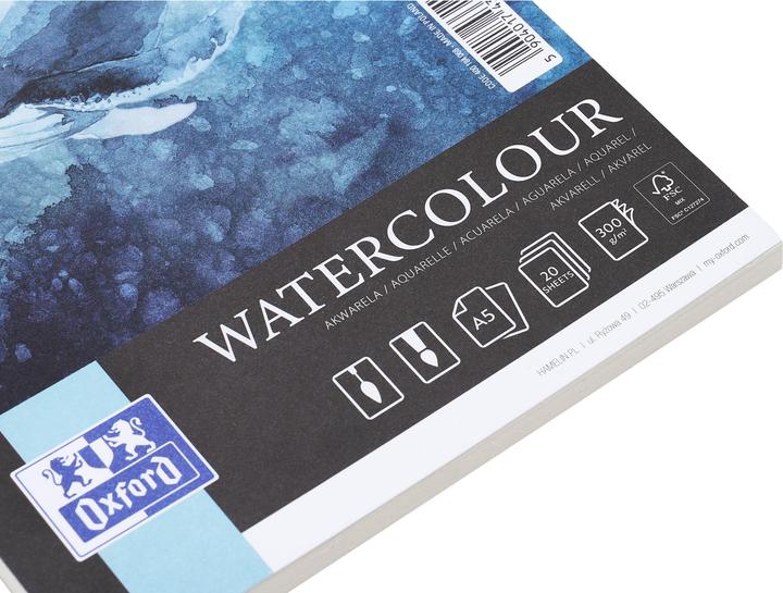 Image du produit Oxford Aquarellblock (A5, Blanc)