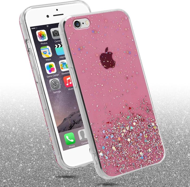 Actual product image Cadorabo TPU cover sparkling glitter (Apple iPhone 6 Plus)