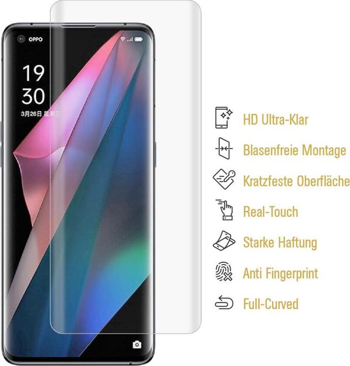 Produktbild Protectorking 2x Panzerfolie Anti-Shock HD Klar (2 Stück, Oppo Find X3 Pro)