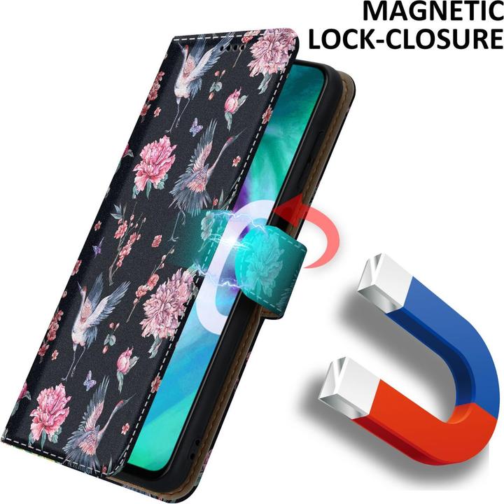 Actual product image Cadorabo Book Case with Print for Honor 20 / 20S / Huawei NOVA 5T (Fee 20, Honor 20s, Huawei Nova 5T)