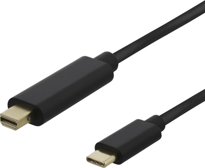 Produktbild Deltaco Mini DisplayPort — USB Typ C (1 m, USB 3.0)