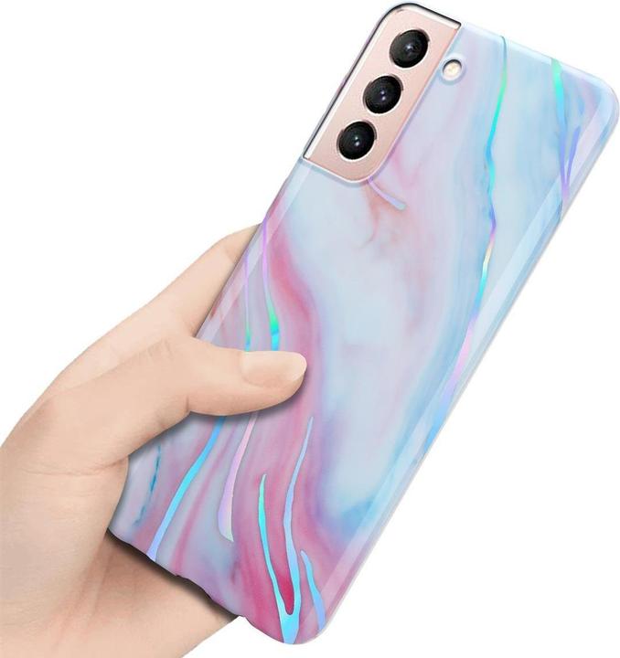 Actual product image Cadorabo IMD TPU Colorful Marble Cover (Samsung Galaxy S21 5G)