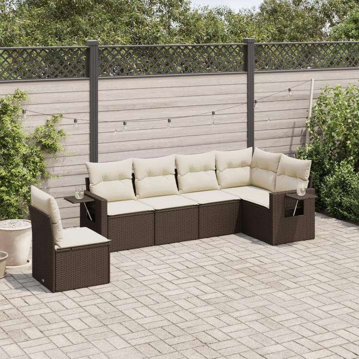 Immagine prodotto VidaXL Mobili da giardino Set di divani Set da giardino 7 pezzi Marrone