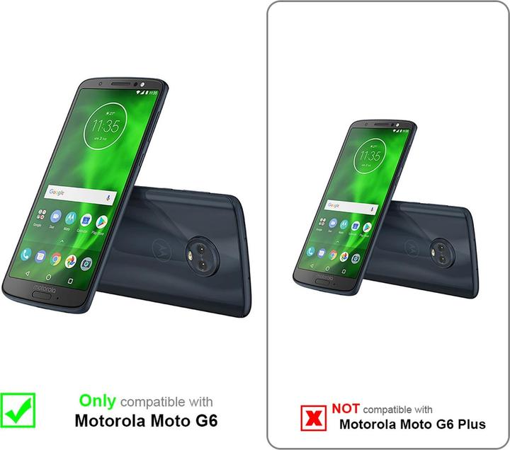 Actual product image Cadorabo Flip like Invisible Cover (Motorola Moto G6)