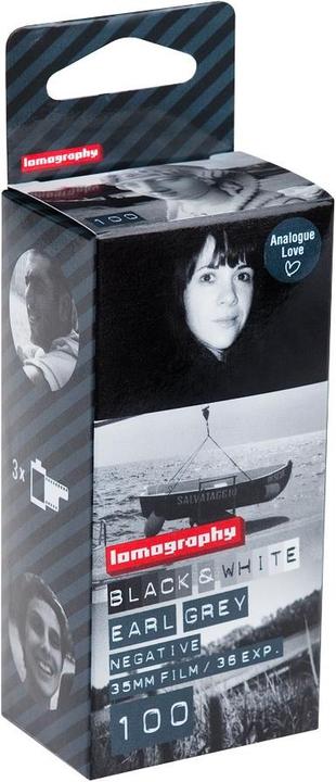 Actual product image Lomo Earl Grey B&W ISO100 3-pack