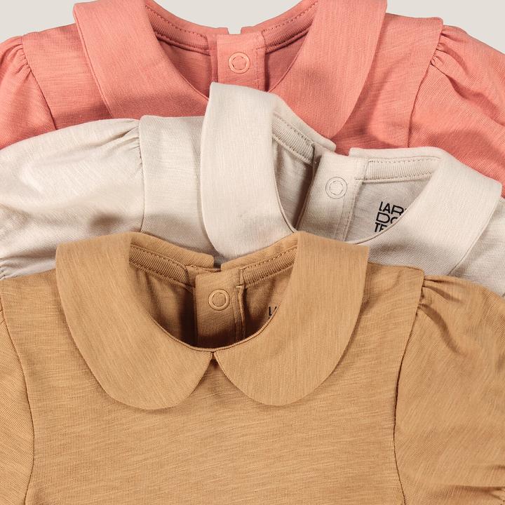 Immagine prodotto La Redoute Collections Confezione da 3 body a maniche corte con colletto a sbuffo (60)