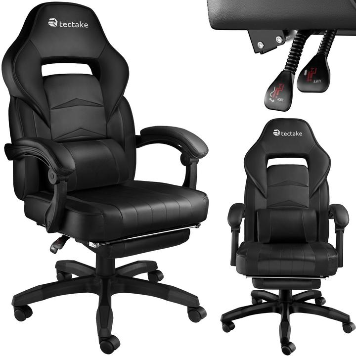 tectake Gaming chair Comodo | With footrest