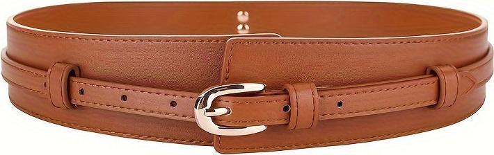 Produktbild Only-Bags.Store Schicker breiter Gürtel aus echtem Kunstleder - vielseitig einsetzbar für Casual, Formales und