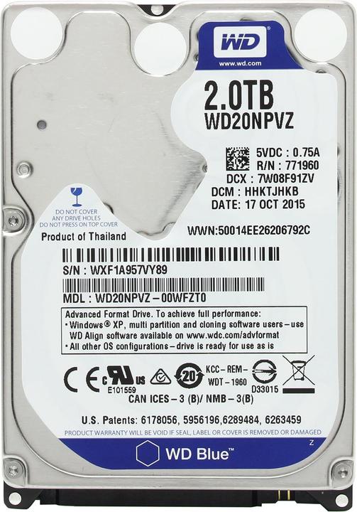 Image du produit WD Bleu (2 To, 2.5")