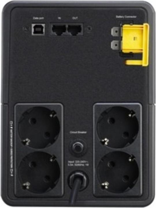 Actual product image APC BX1600MI-GR Uninterruptible Power Supply (UPS) Line-Interactive 1600 VA 900 W 4 AC Outputs (1600 VA, 900 W, Line-interactive UPS)