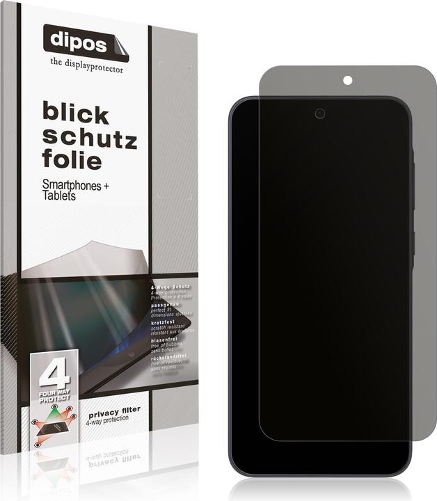 Actual product image Dipos Privacy Screen Protector 4-Way Privacy-Filter (1 Piece, Samsung Galaxy A56)