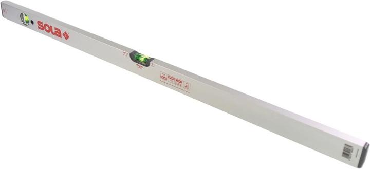 Actual product image Sola AV 100 Aluminium pipe profile spirit level 100 cm two spirit levels slip stopper horizontal and ve (100 cm)