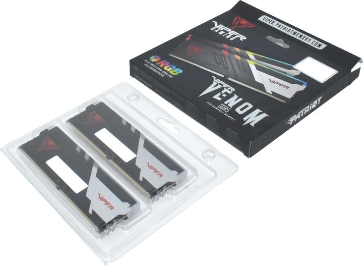 Patriot Viper Venom RGB 32GB DDR5 6200-40, PVVR532G620C40K (2 x 16GB, 6200 MHz, DDR5-RAM, DIMM)