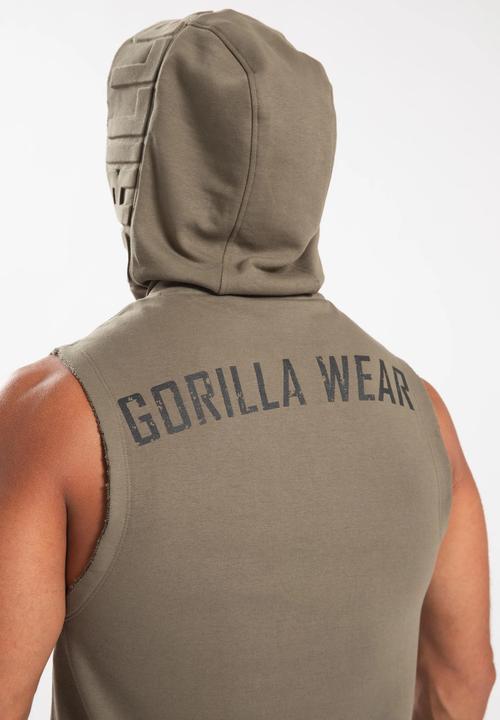 Produktbild Gorilla Wear Marshall Sleeveless Hoodie - Olive (XL)
