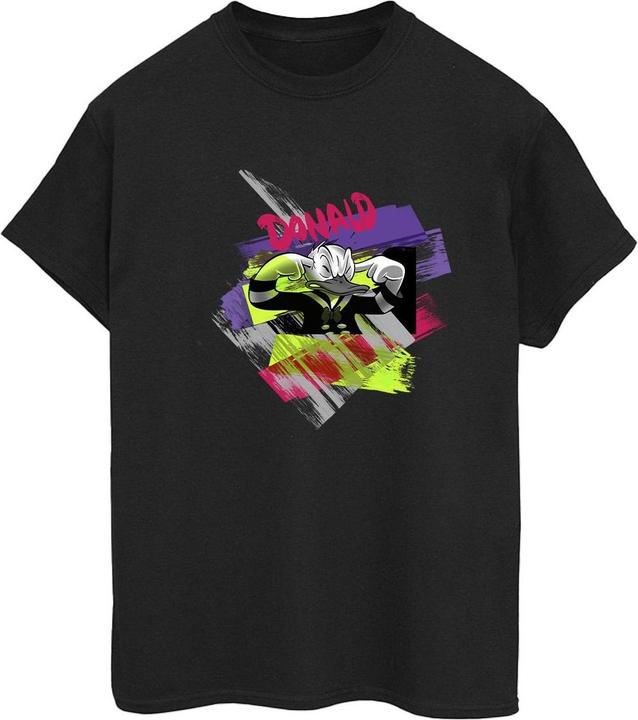 Actual product image Disney Womens/Ladies Donald Duck Ear Plug Bright Cotton Boyfriend T-Shirt (M)
