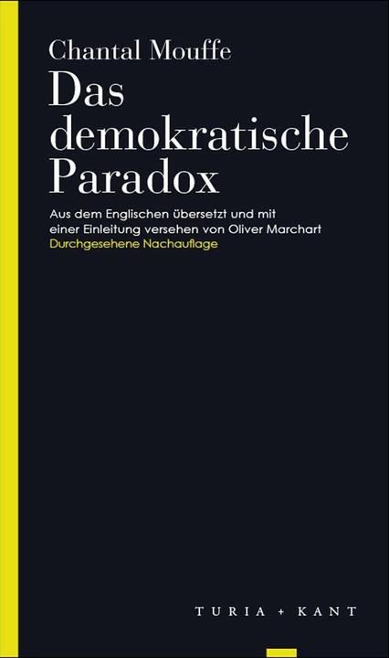 Immagine prodotto Das demokratische Paradox (Tedesco, Chantal Mouffe, Oliver Marchart, 2018)