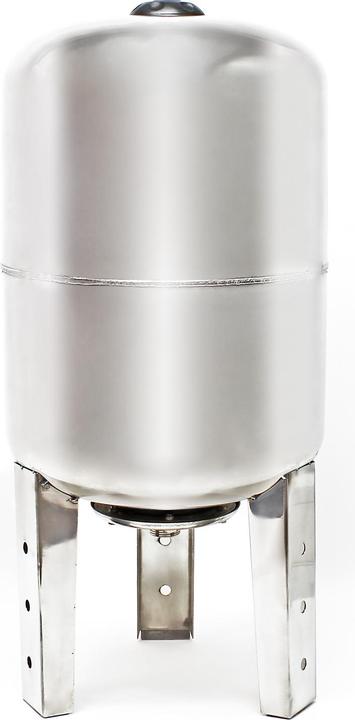 Produktbild Wiltec Edelstahl Membrankessel 100 L Hauswasserwerk Ausdehnungsgefäss vertikal (Hauswasserpumpe)