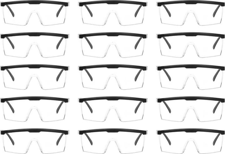 Actual product image MSW 15 x Schutzbrille Augenschutz Sicherheitsbrille Arbeitsschutzbrille Laborbrille