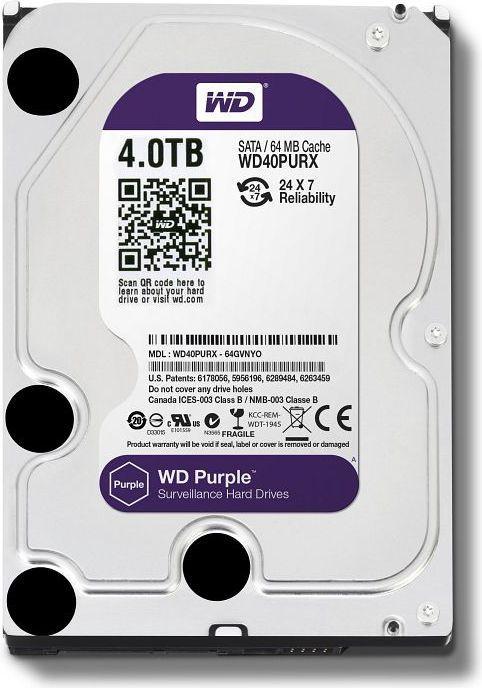 Image du produit WD Pourpre 4TB 3.5 "SATA III (WD40PURX) (4 To, 3.5")